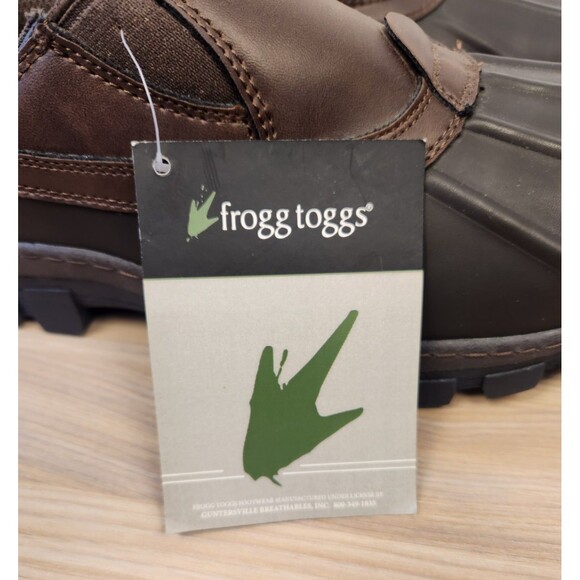 Frogg Toggs Men's Storm Watch Vista Slip On Duck Shoes Men’s Size 10 Brown New - Picture 2 of 11